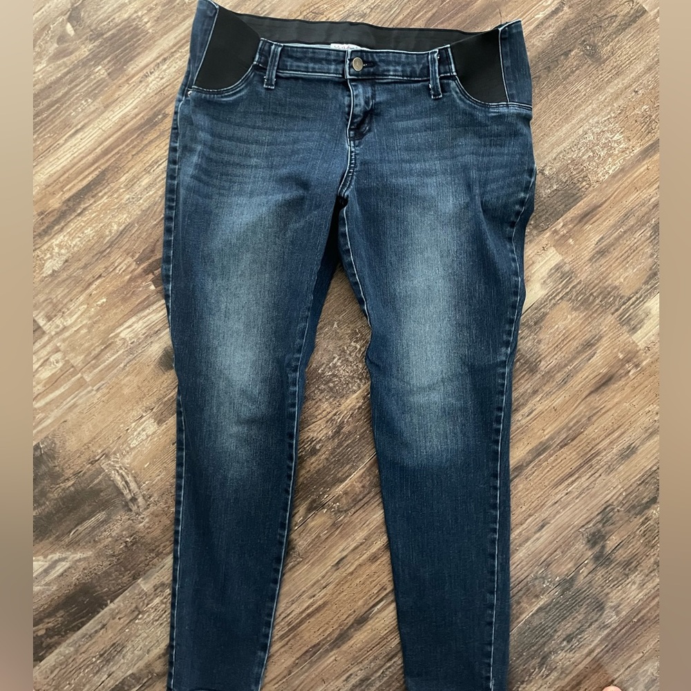 Isabel maternity Jean jeggings with side panel waist, size 10 jeans